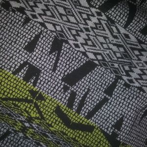 Silence + Noise Green Print Maxi Dress w/ Cutouts